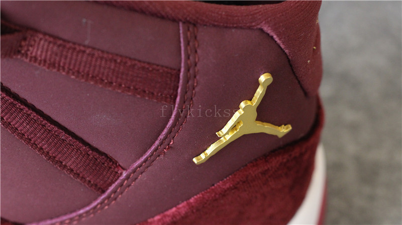 Authentic Air Jordan 11 Velvet Night Maroon High